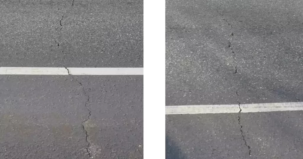 transverse crack failure with low severity