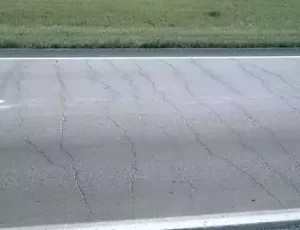 transverse crack failure with medium severity
